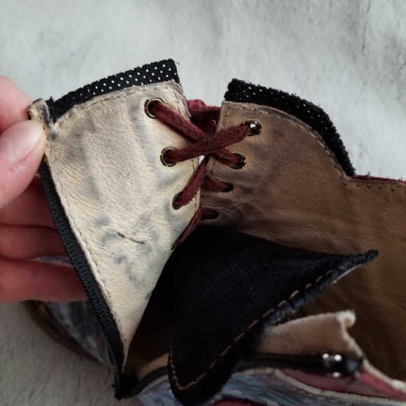 🇵🇹 ROVERS 42003 Low Heel Leather Lace Up Ankle Boot size 6.5 US / 37 EU - Picture 13 of 16